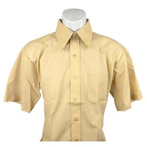 Macrae Prest Mens Dress‎ Shirt Short Sleeve Button Up Casual Work 16 1/2